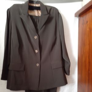 Olive green pant suit